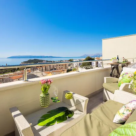 Luxury Penthouse With Jacuzzi, Panoramic View Apartman Makarska
